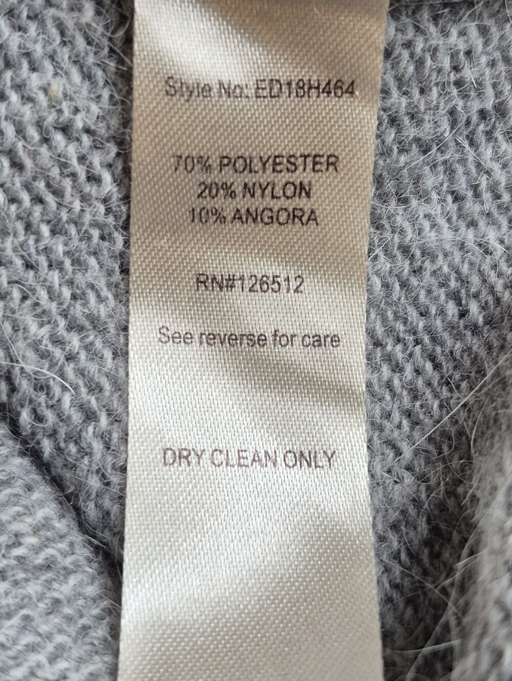 Anthropologie Aratta Silent Journey Embroidered Sweater Grey Floral Sz Small - Picture 10 of 10